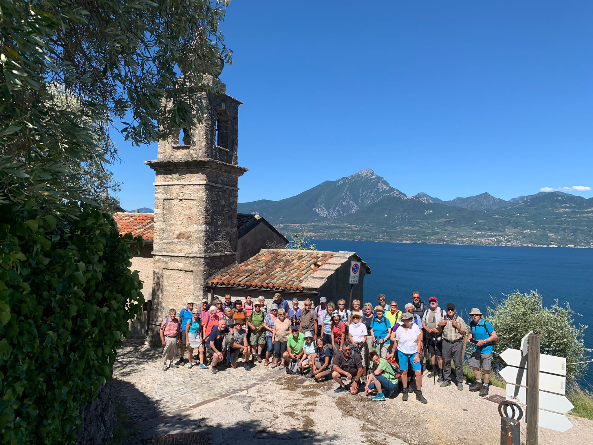 Gruppenbild von Wandererlebnisse und Weinwelt am Gardasee